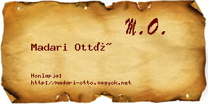 Madari Ottó névjegykártya